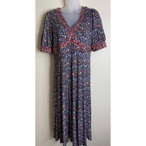 Boden | Dresses | Boden Velvet Jersey Midi Dress Black Long Sleeve  Sweetheart Neckline Dress 2r | Poshmark